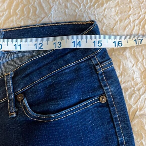Abercrombie & Fitch Womens Erin Stretch Jeans Skinny Dark Wash Blue Size 8 Long - Picture 8 of 10